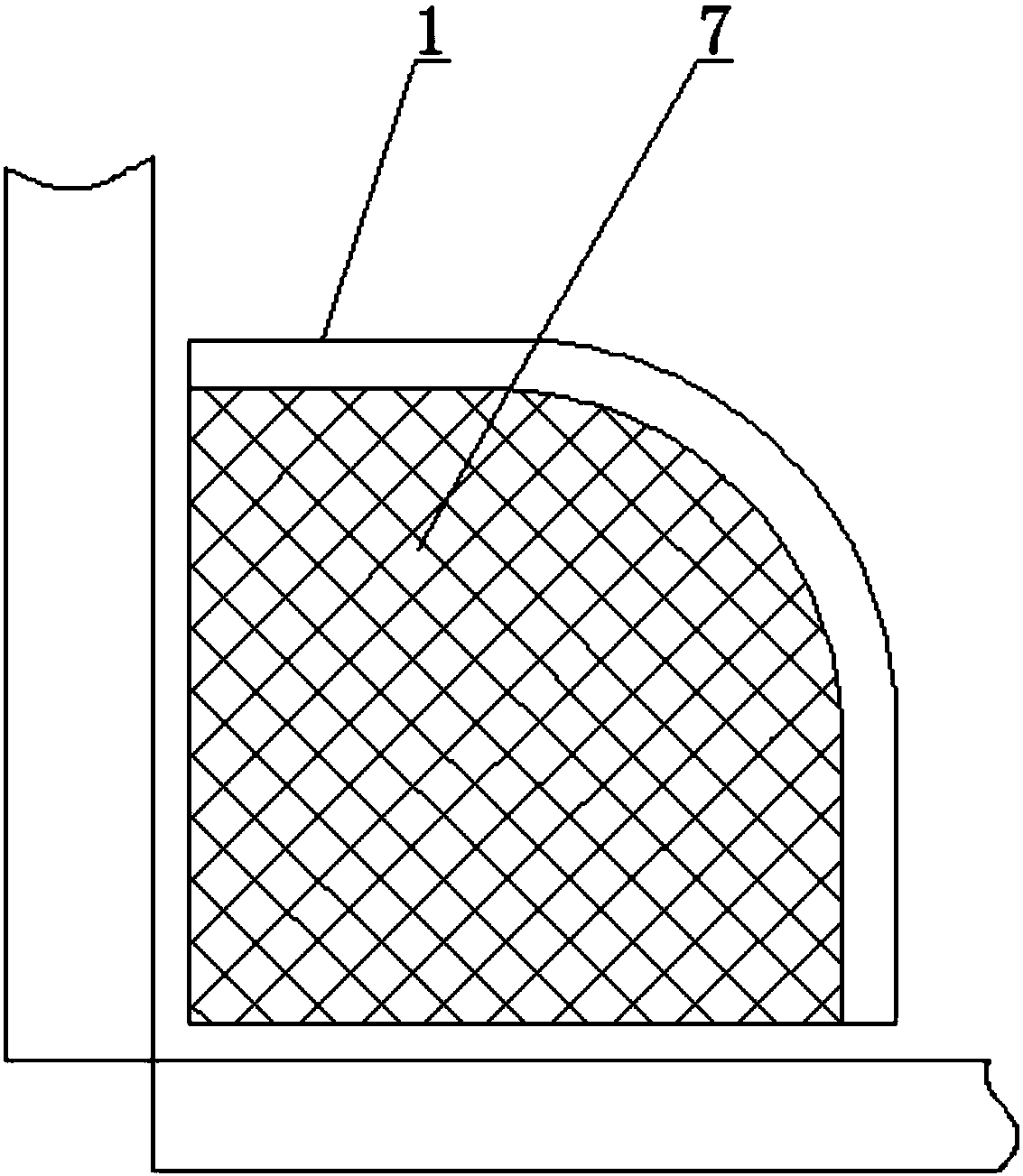 Stock bin weld joint auxiliary welding device and welding method thereof
