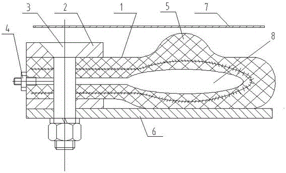 Flat balloon water seal