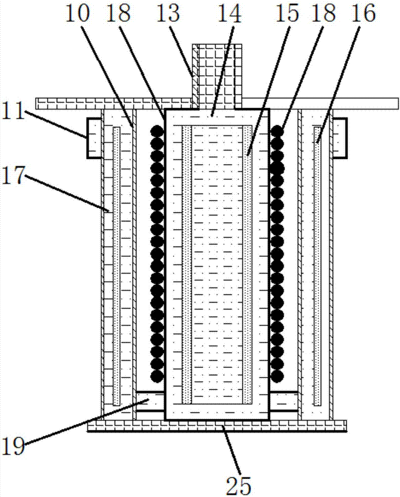 Vortex purifying type low loss electromagnetic heater