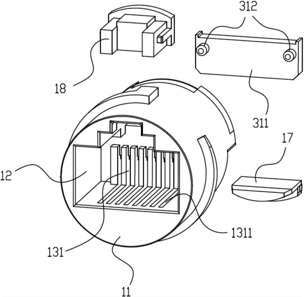 Waterproof socket connector