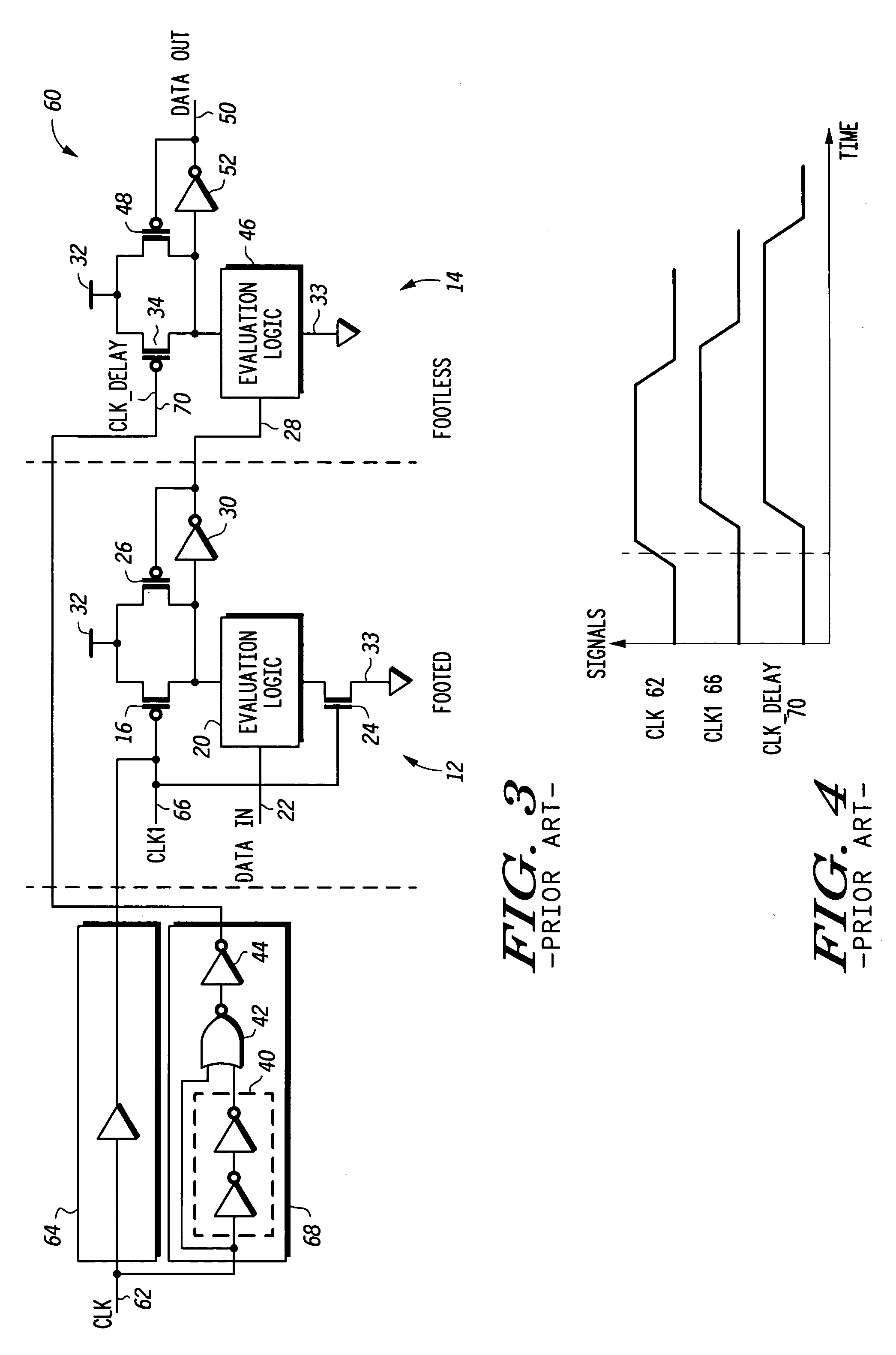 Multistage dynamic domino circuit with internally generated delay reset clock