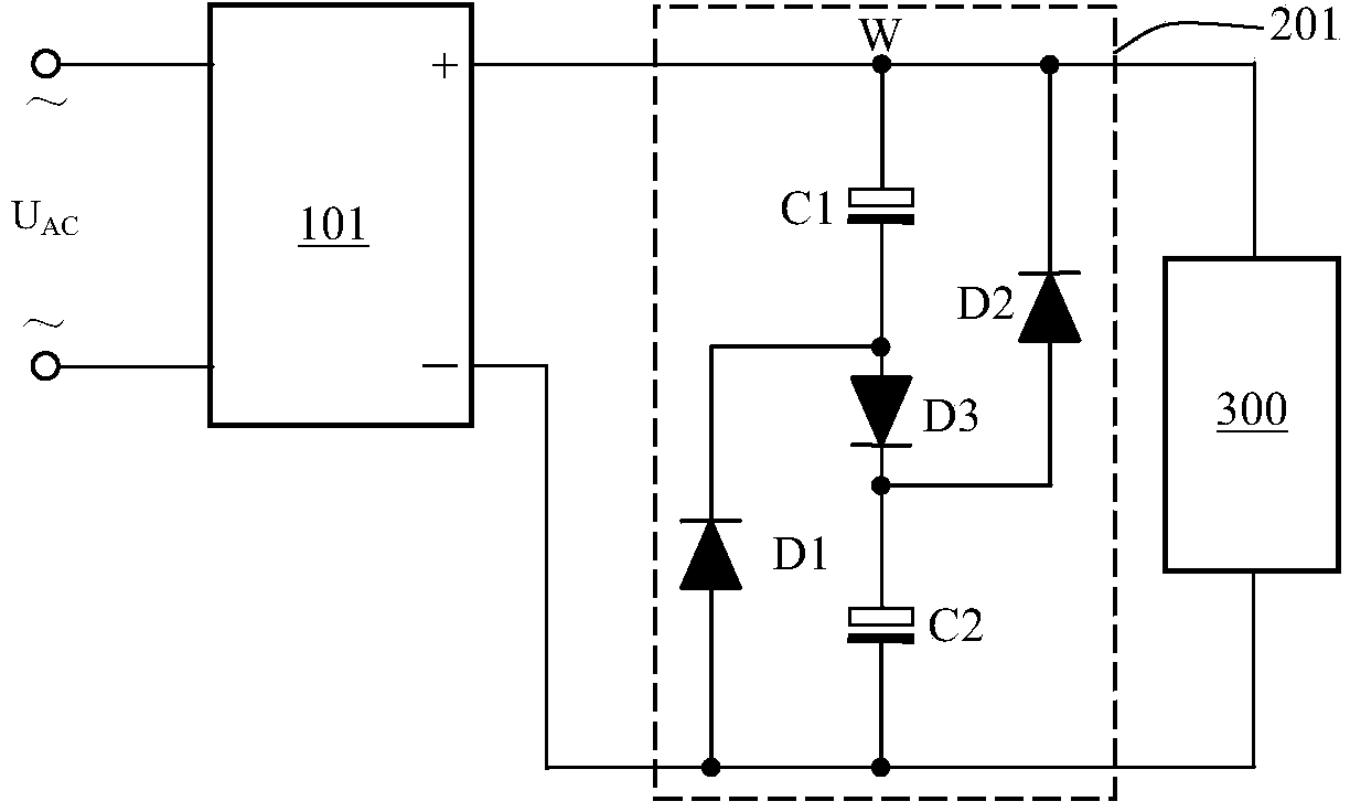 Flyback switching power circuit