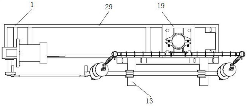 Wind excitation vibration wear simulation test device for composite insulated cross arm