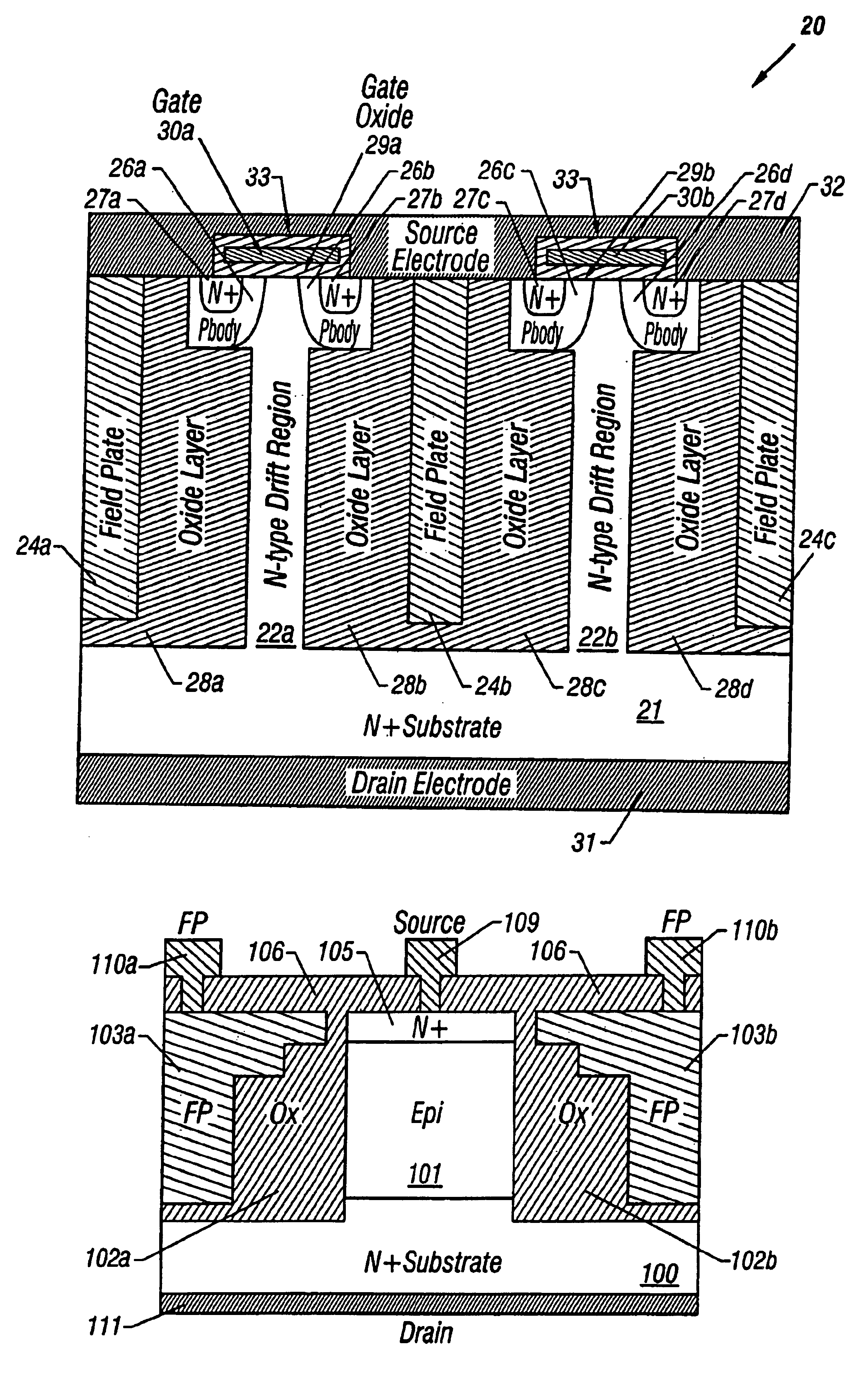 Method of fabricating a high-voltage transistor with a multi-layered extended drain structure