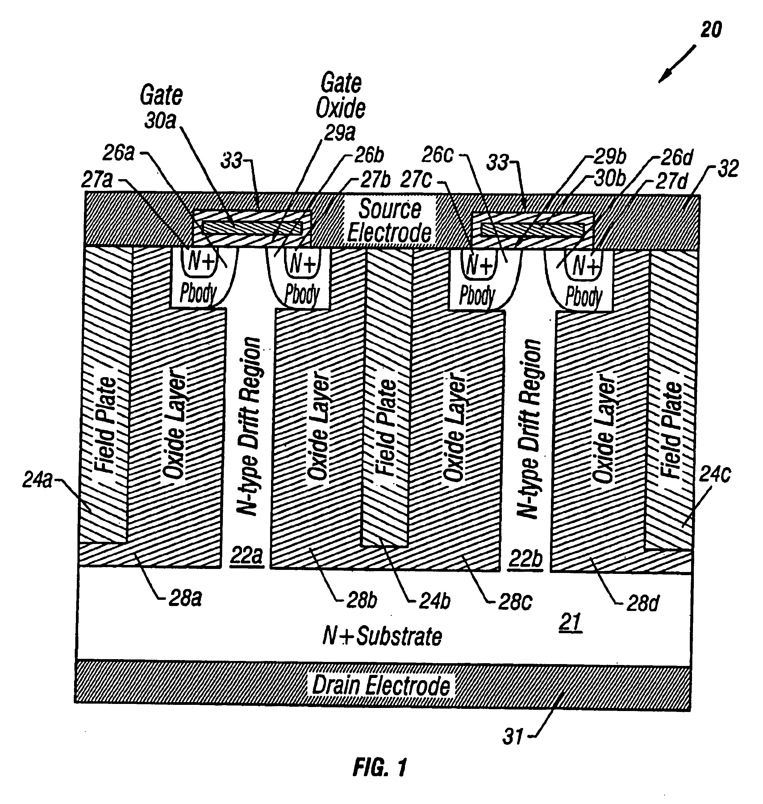 Method of fabricating a high-voltage transistor with a multi-layered extended drain structure