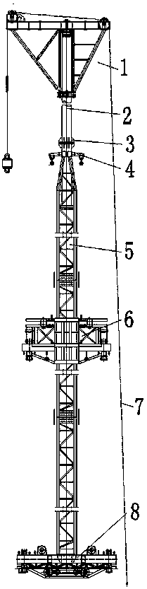 Self-elevating multi-functional crawling pole