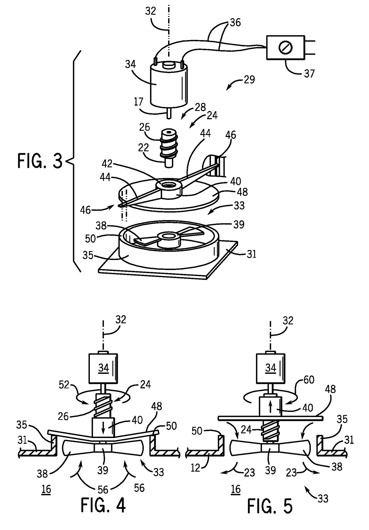 Dishwasher with self-sealing vent fan