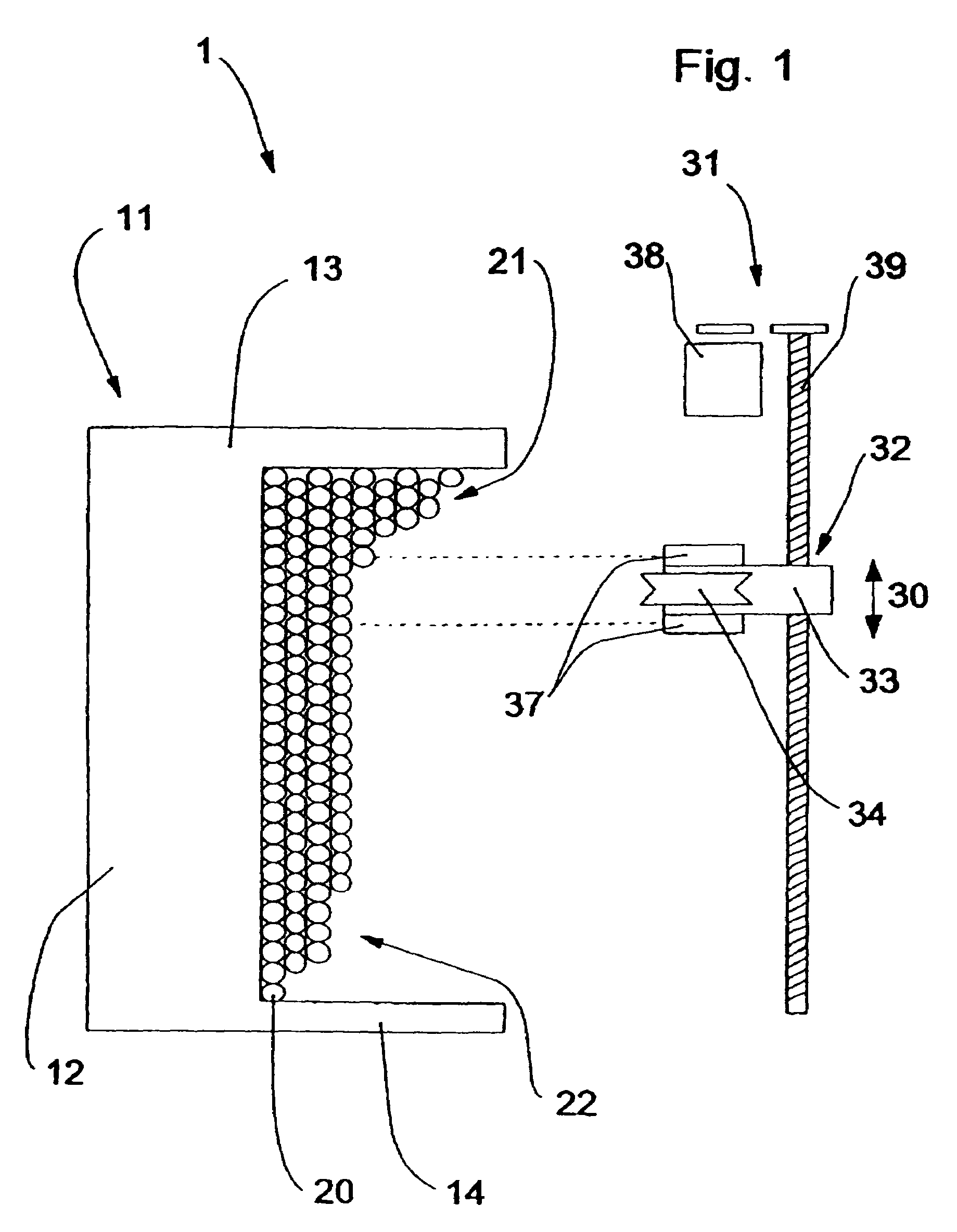 Method and device for laying of elongated winding material