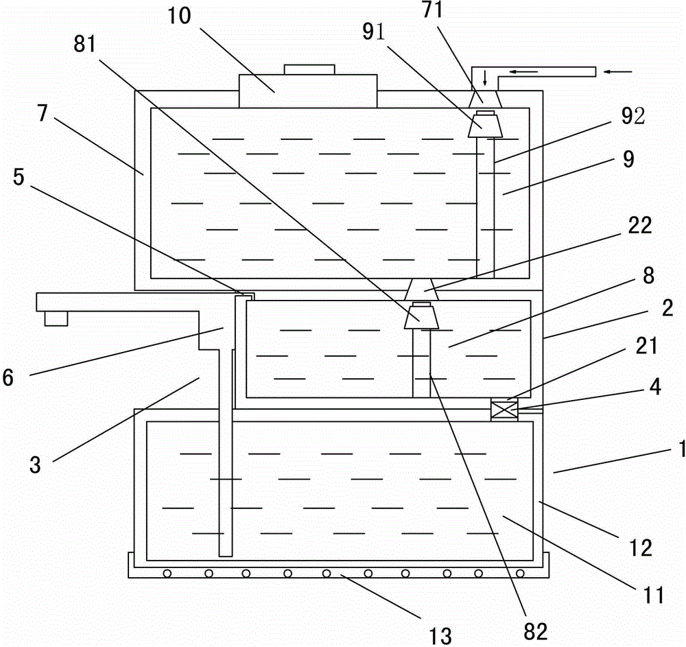 Multi-layer water heating device