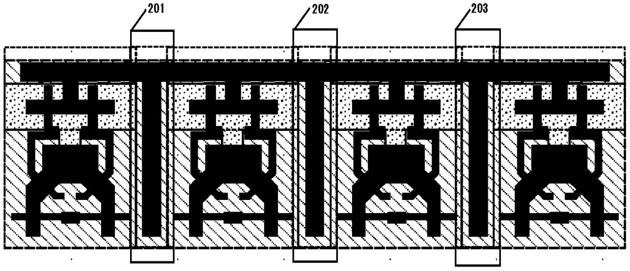 A layout structure of well-isolated anti-SEU multi-node flipping memory cells