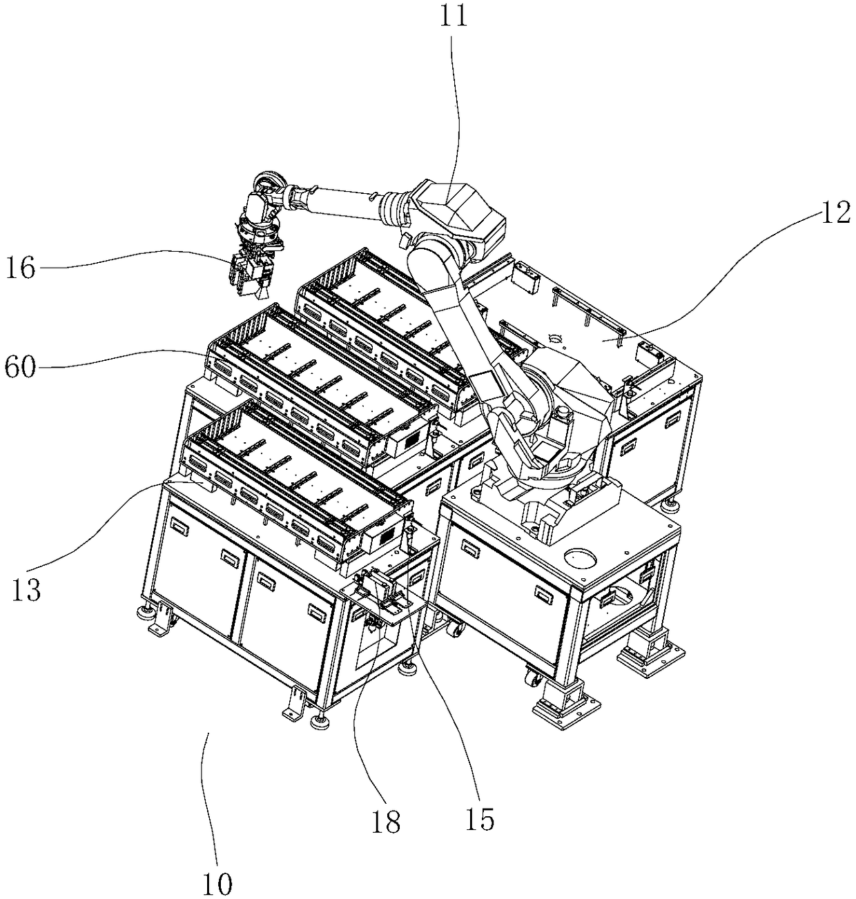 Full-automatic battery drying and cooling system