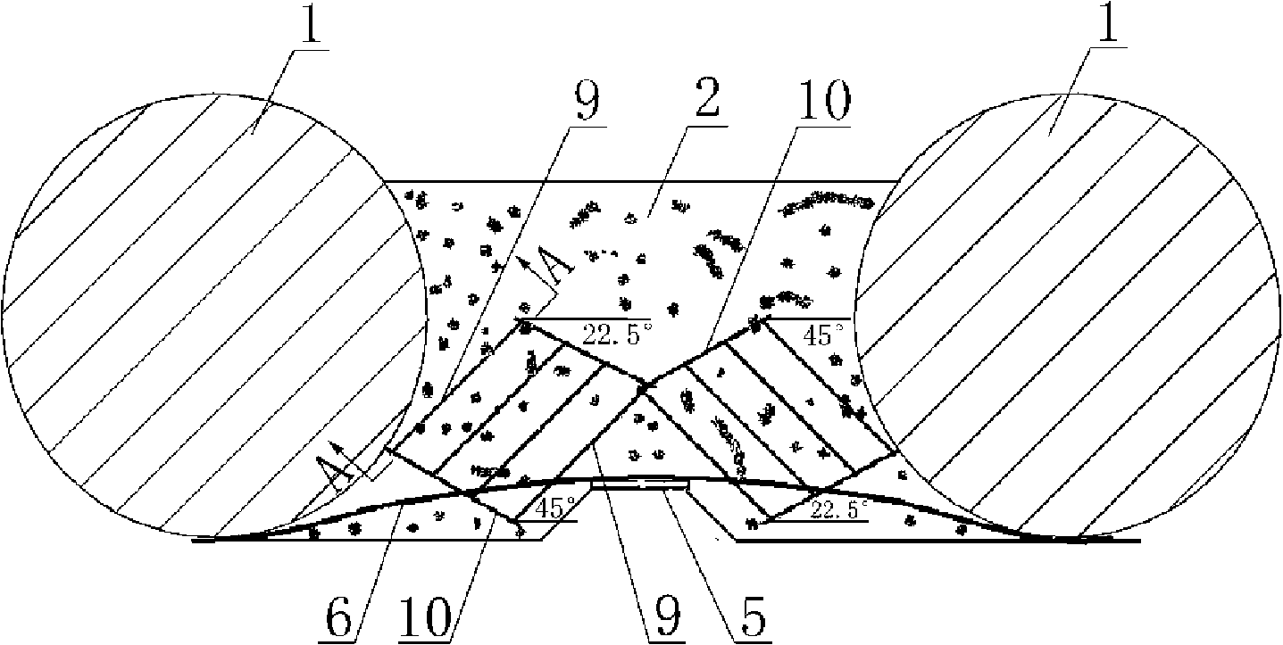 Pit pile anchor breast wall concrete breast beam structure and construction method thereof