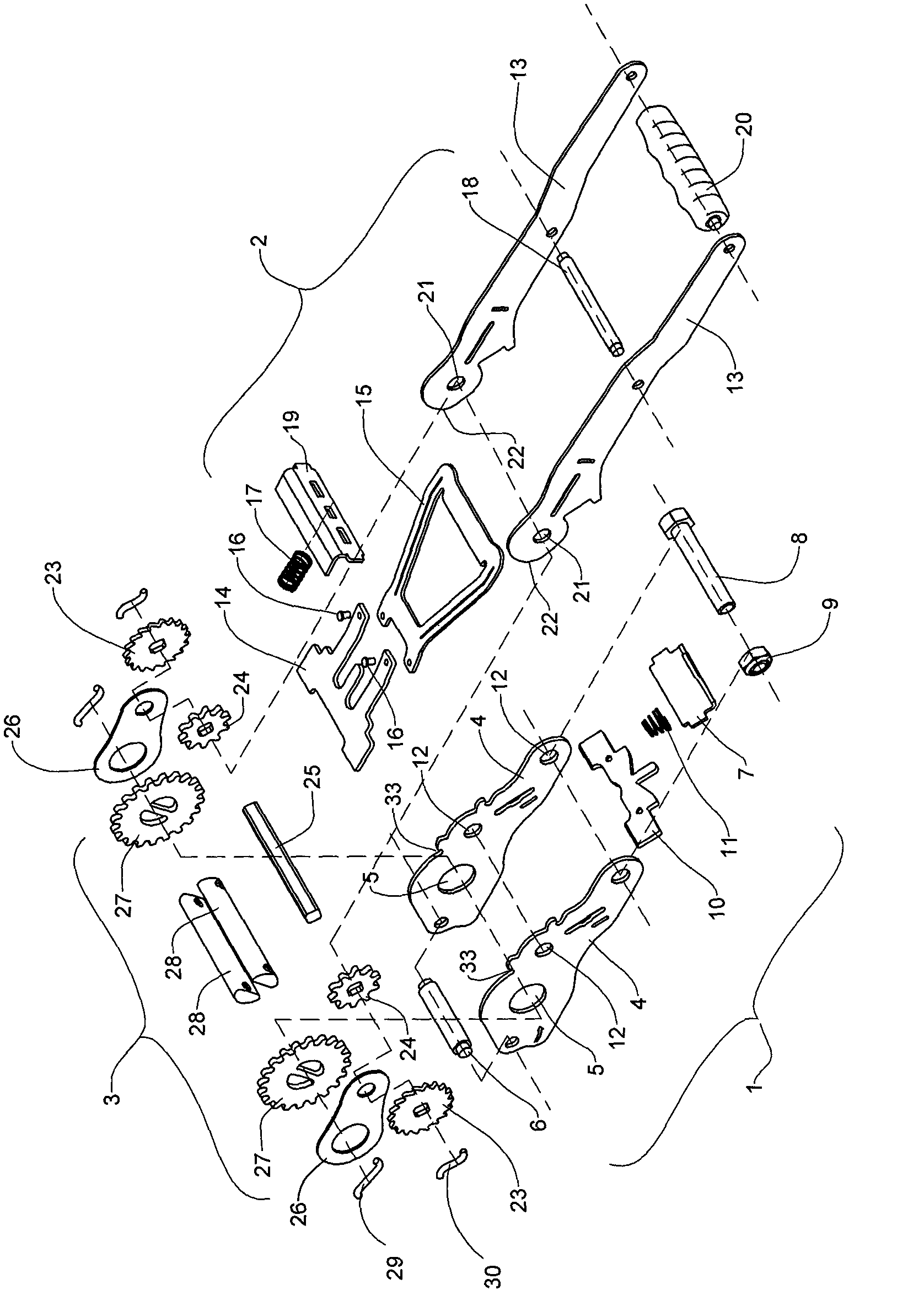 Multi-stage transmission vehicle safety tensioning device