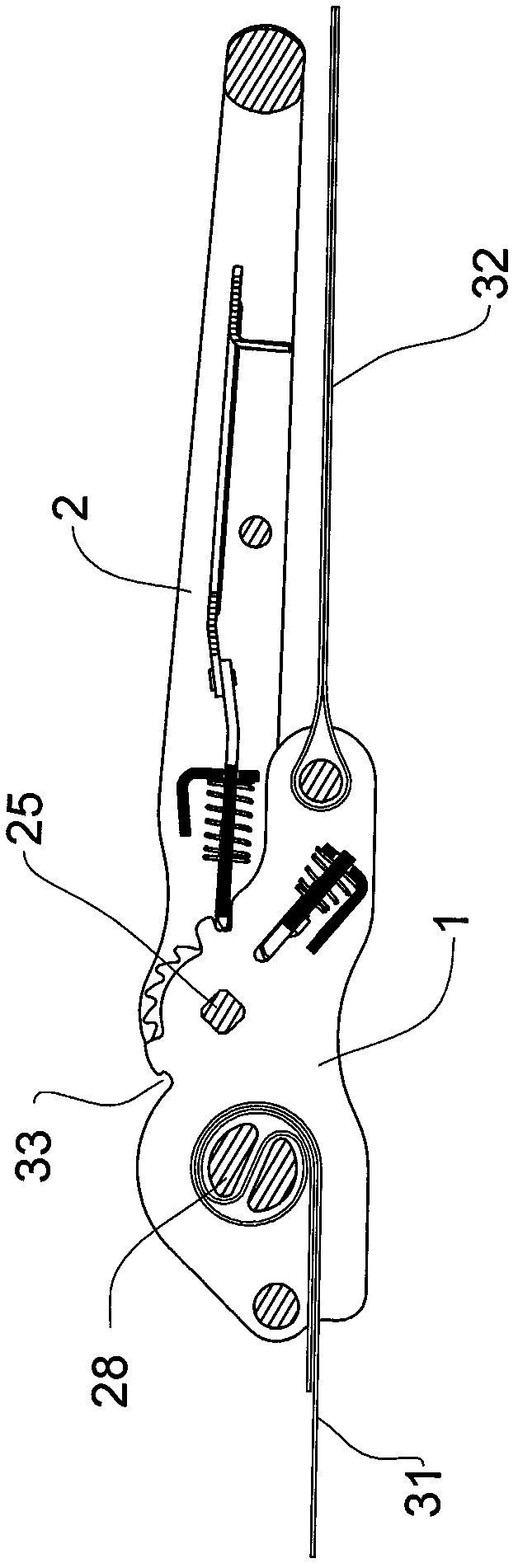 Multi-stage transmission vehicle safety tensioning device