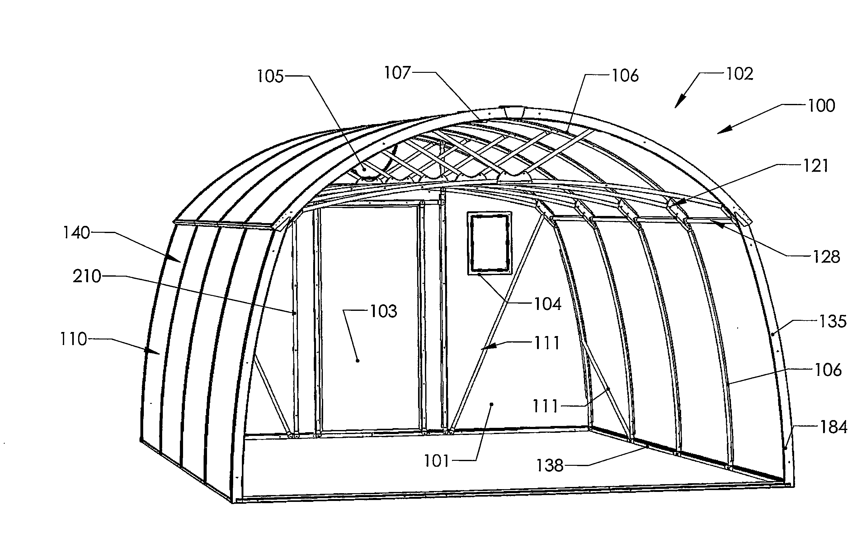 Panel Building Component and Building Shelter