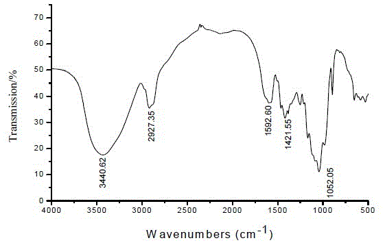 Preparation method of cross-linked amphoteric bagasse xylan