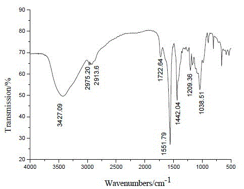 Preparation method of cross-linked amphoteric bagasse xylan