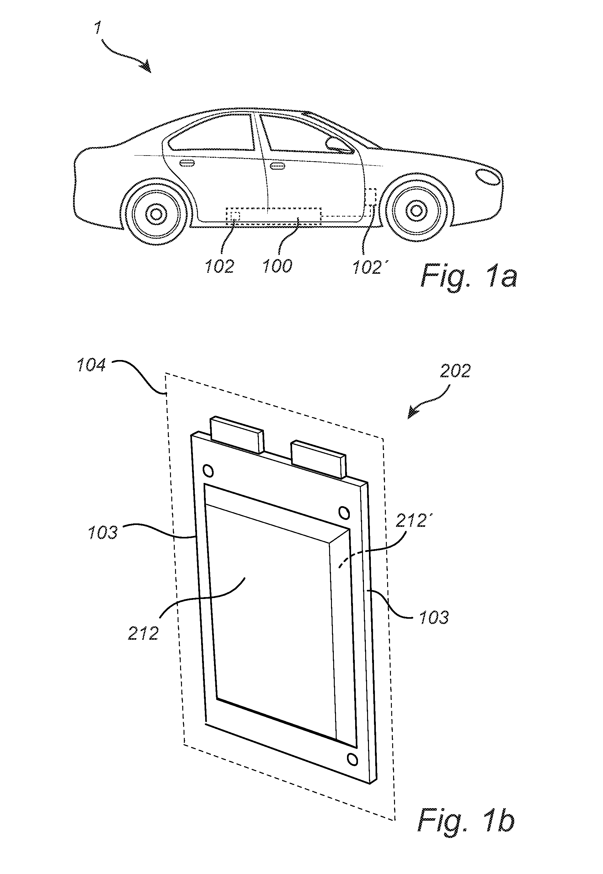 Damage detection and warning system of a battery pack