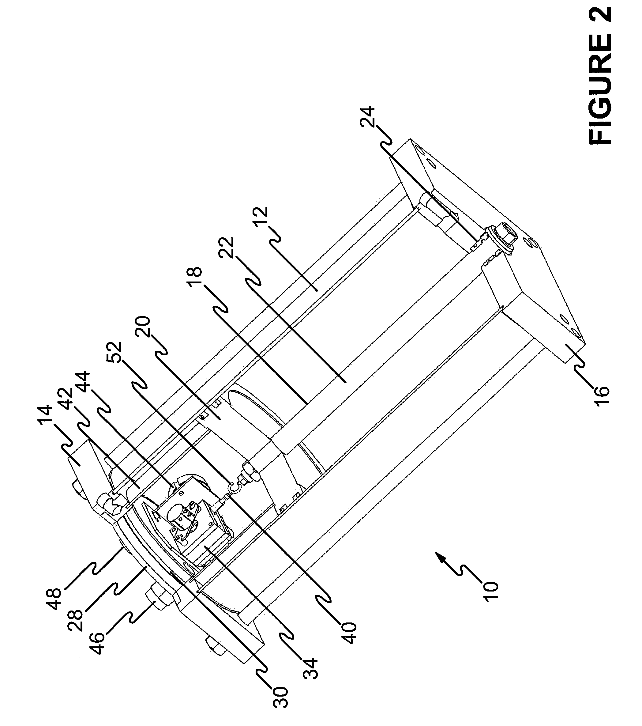 Fluid-powered actuator having an internal position sensor and a sensor module therefor