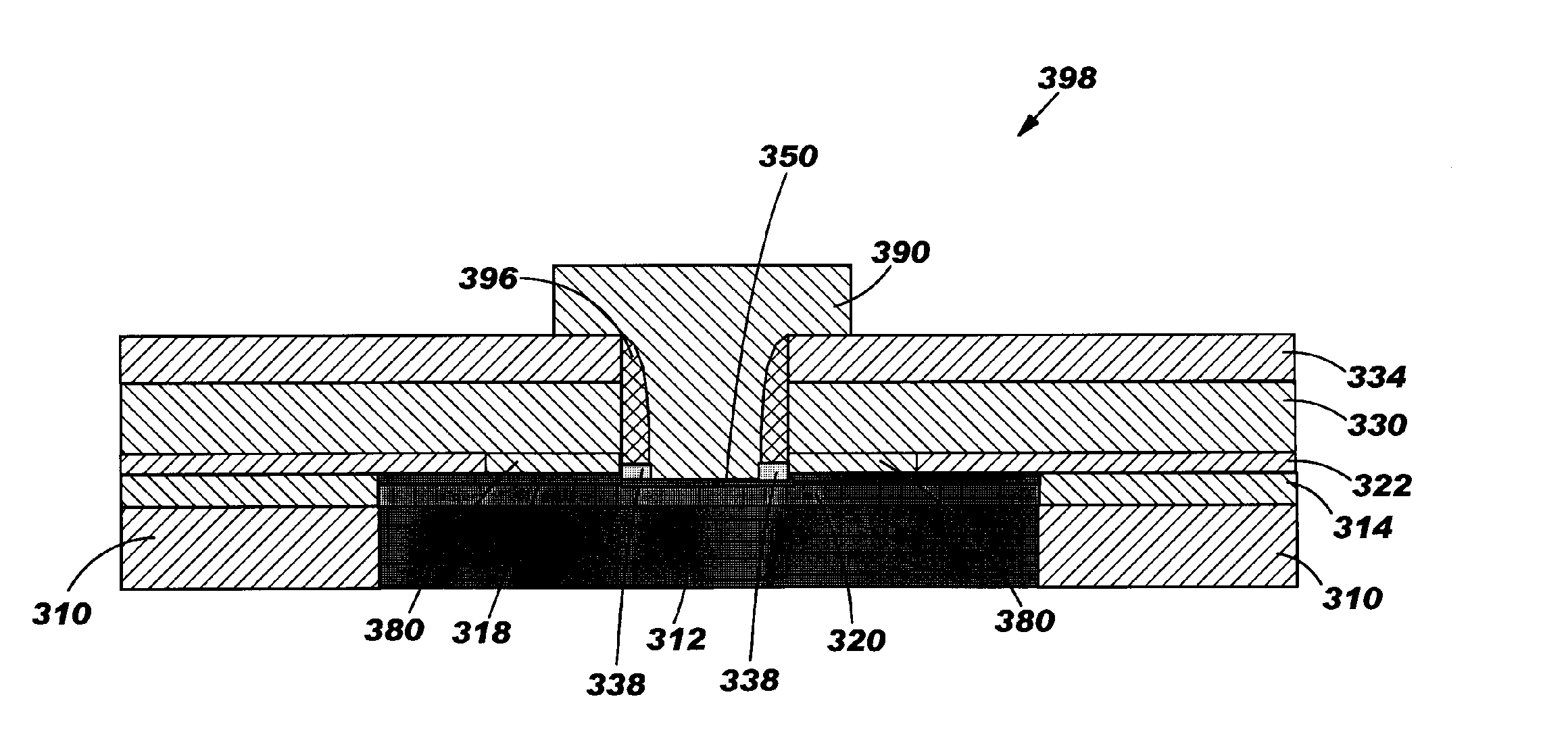 Bipolar transistor structure with self-aligned raised extrinsic base and methods