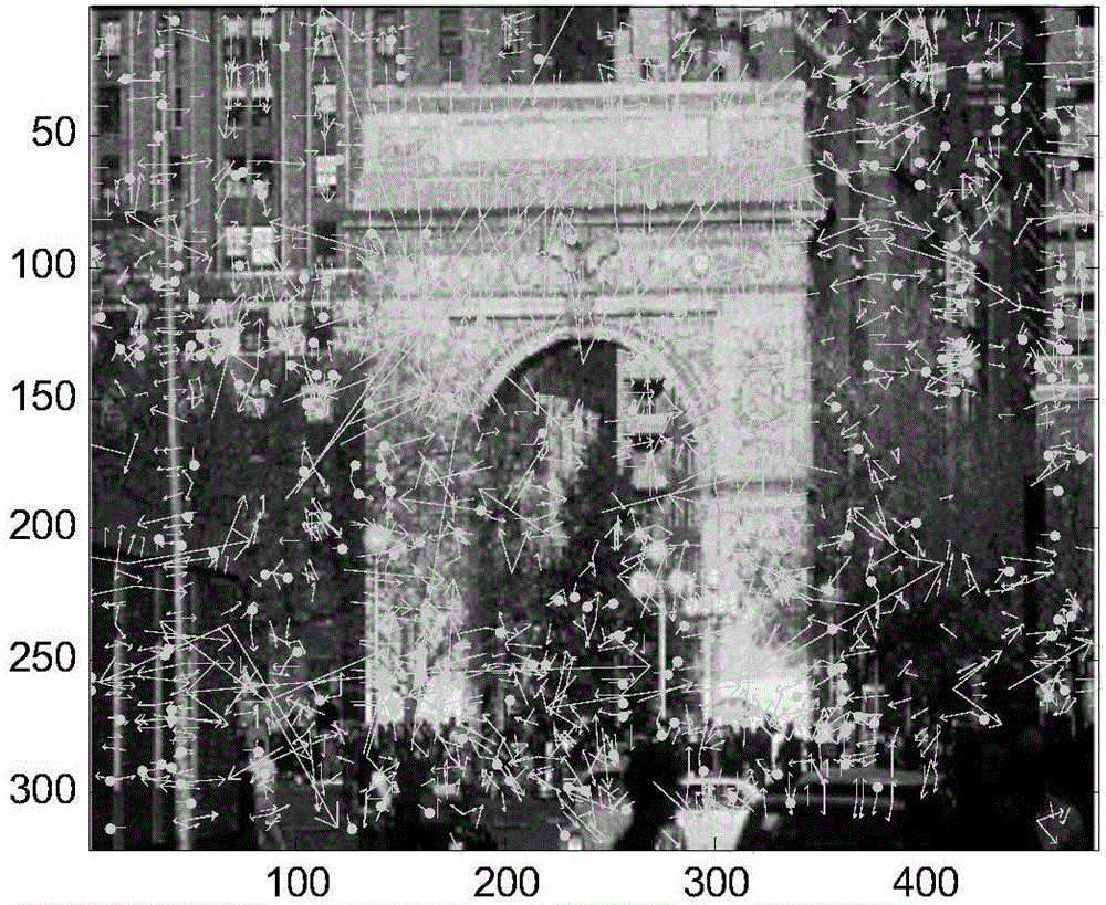 Adaptive clustering method of large number of high-dimensionality image local feature points