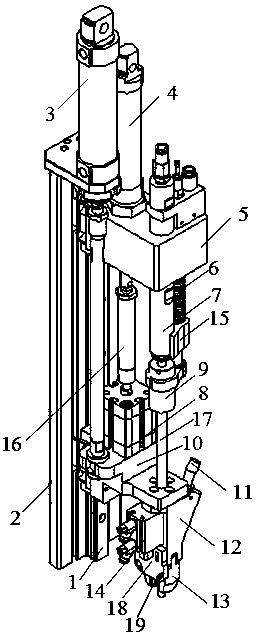 Double-headed stud automatic tightening device