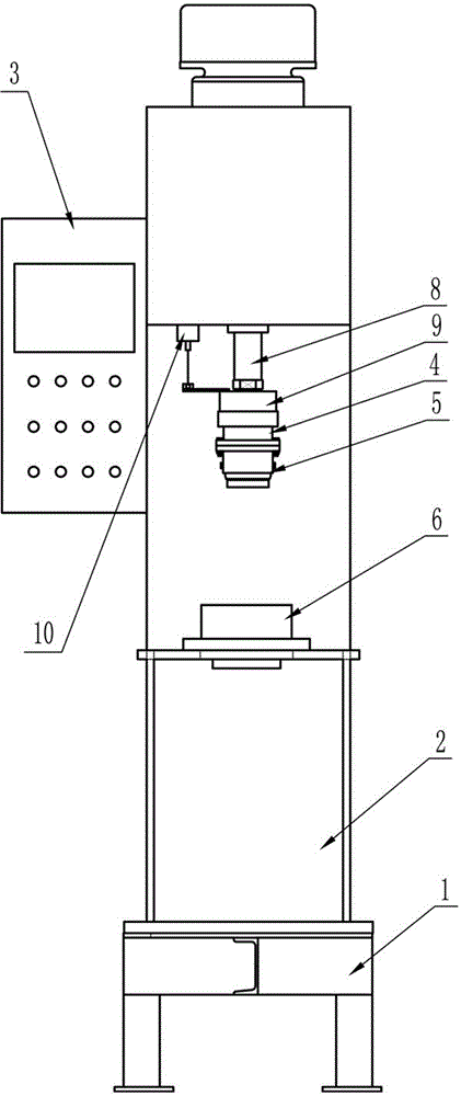 Vertical type bearing pressing machine