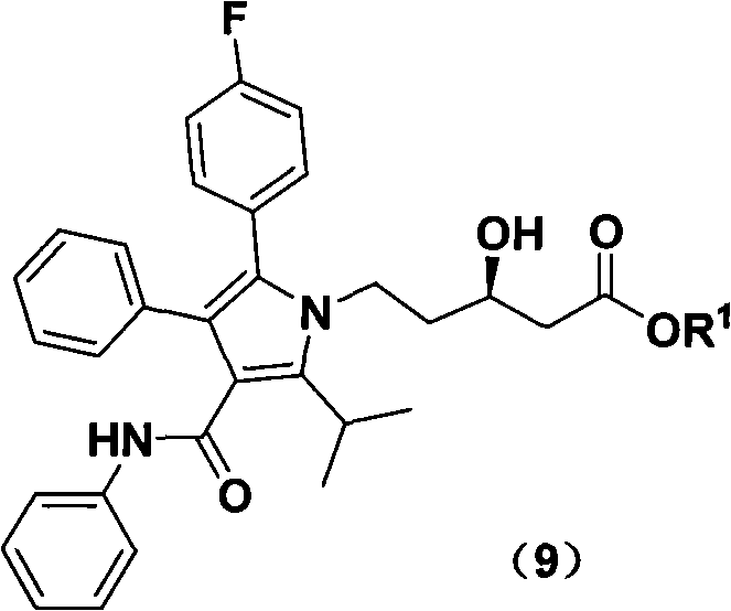 New preparation method of atorvastatin calcium 1H-pyrrole derivatives