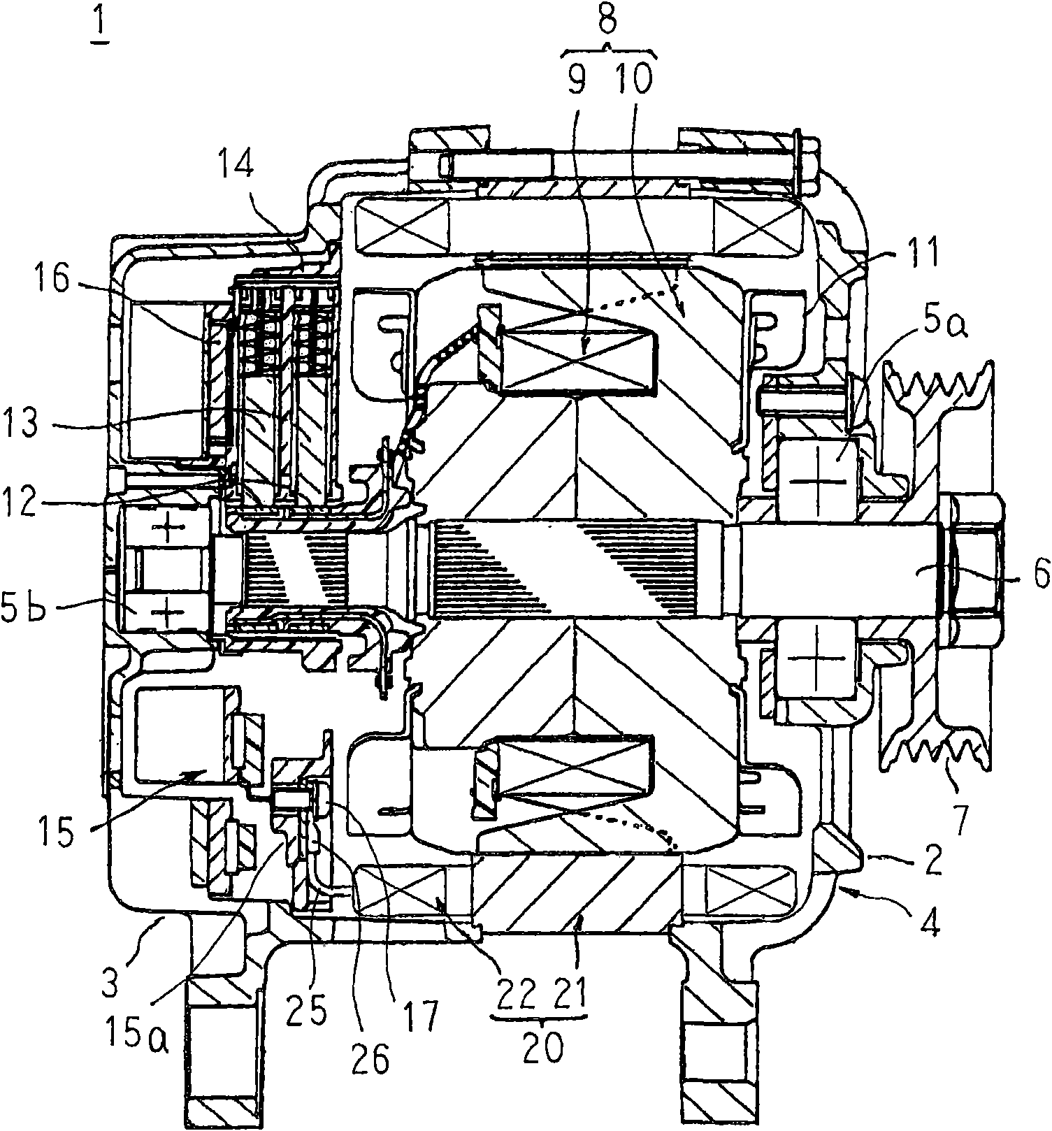 AC generator for vehicle