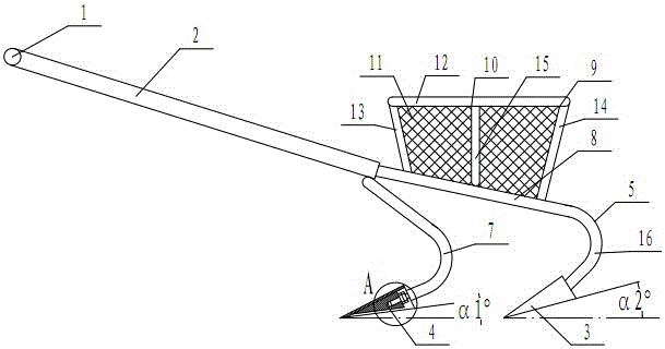Distance-adjustable cotton field cultivating plough