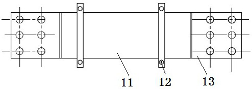 Conductive connection for isolating switch and folding arm isolating switch