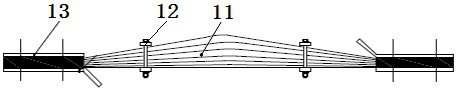 Conductive connection for isolating switch and folding arm isolating switch