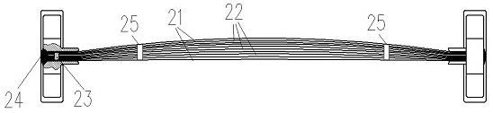 Conductive connection for isolating switch and folding arm isolating switch