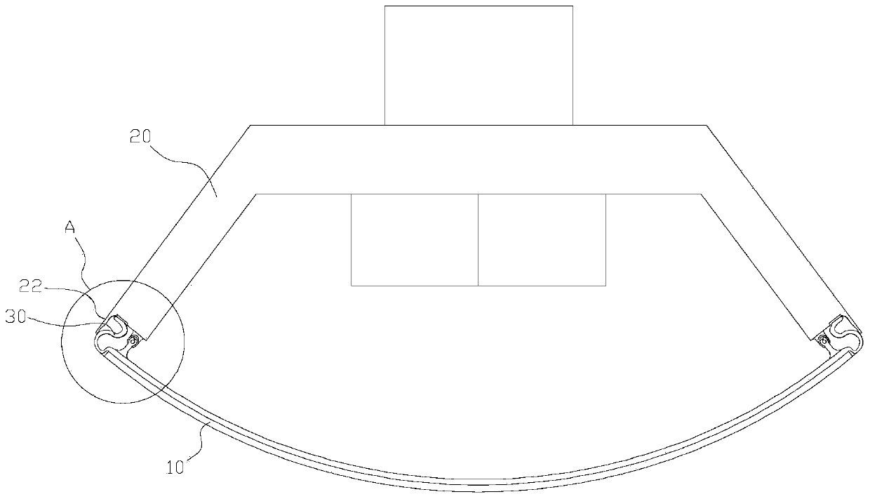 Lamp panel clamping mechanism