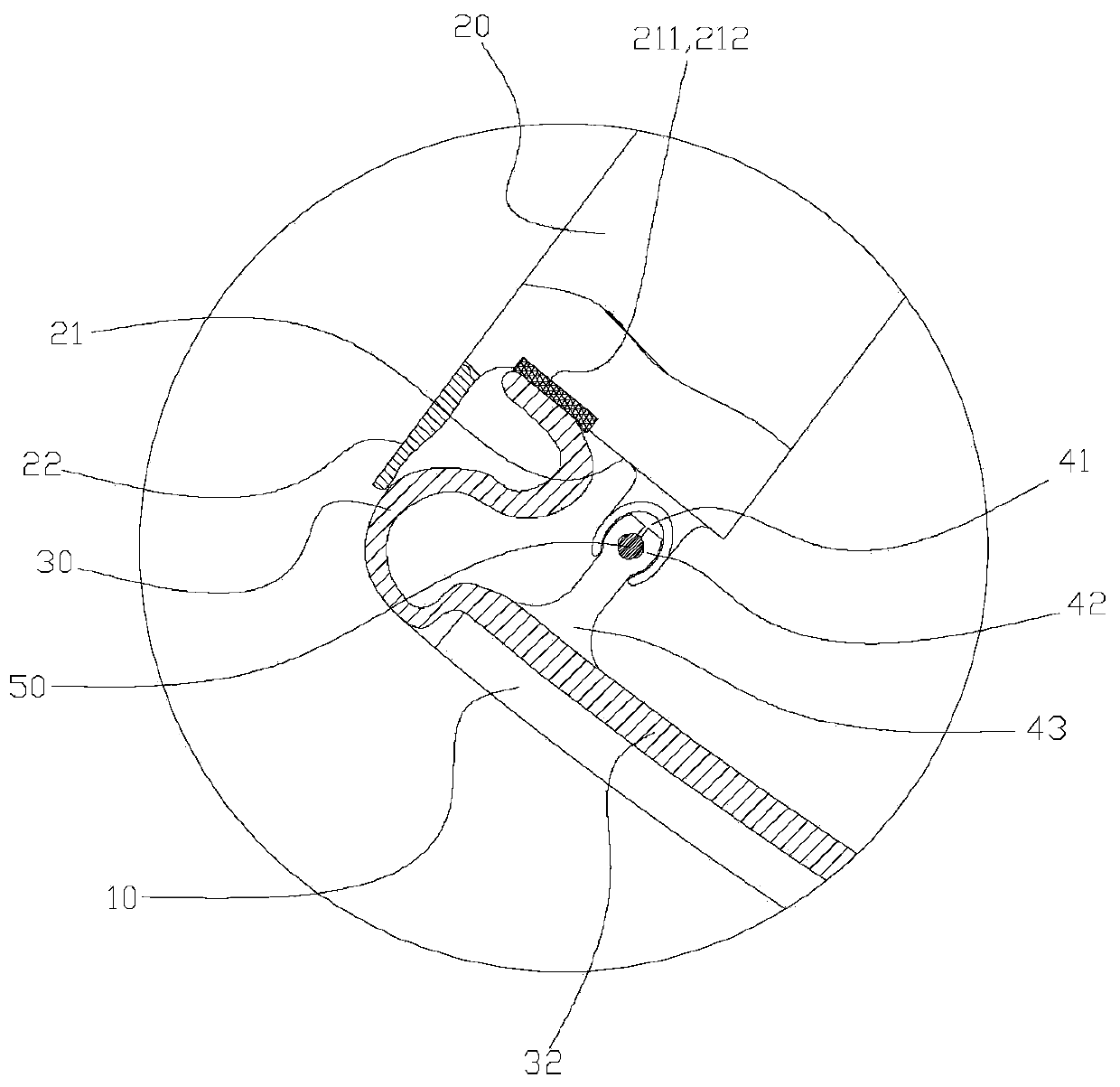 Lamp panel clamping mechanism