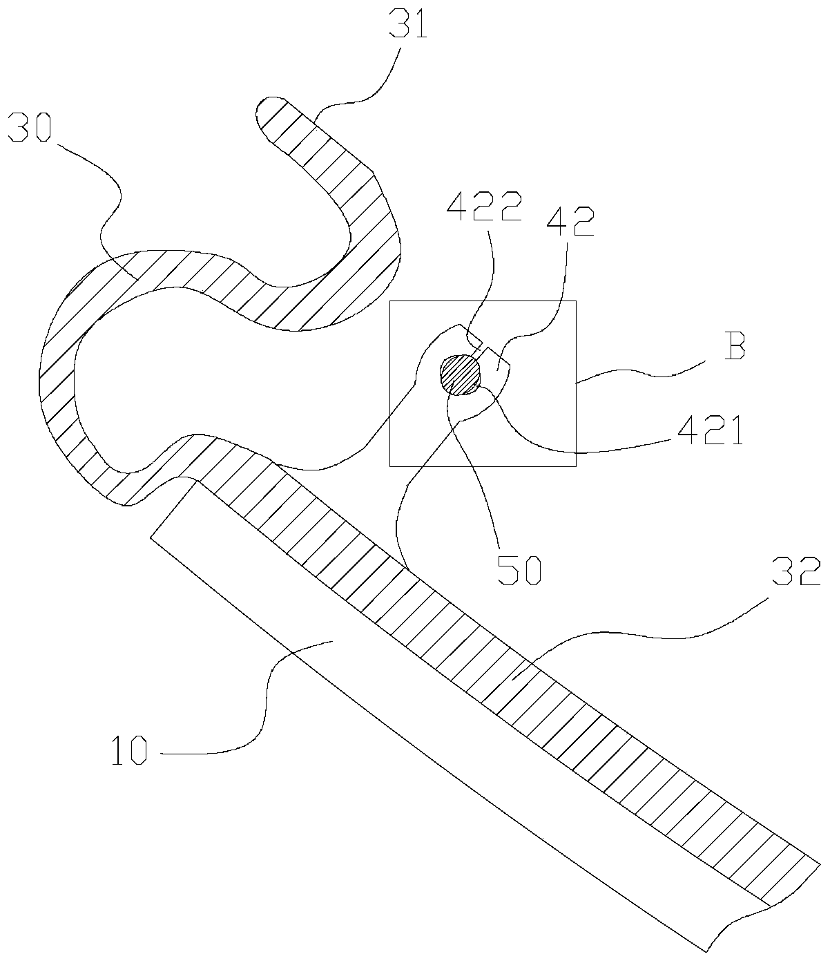 Lamp panel clamping mechanism