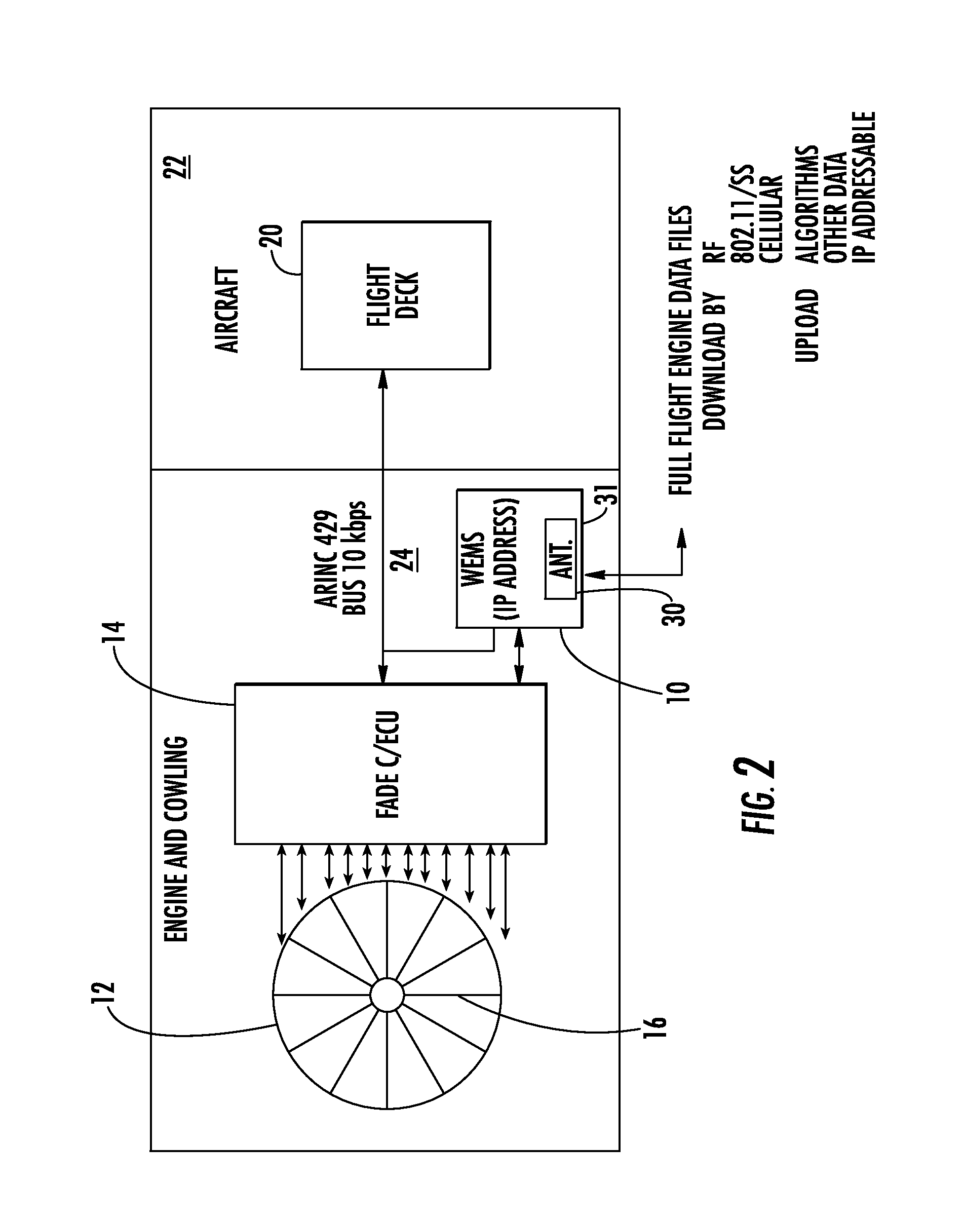 Wireless engine monitoring system and associated engine wireless sensor network