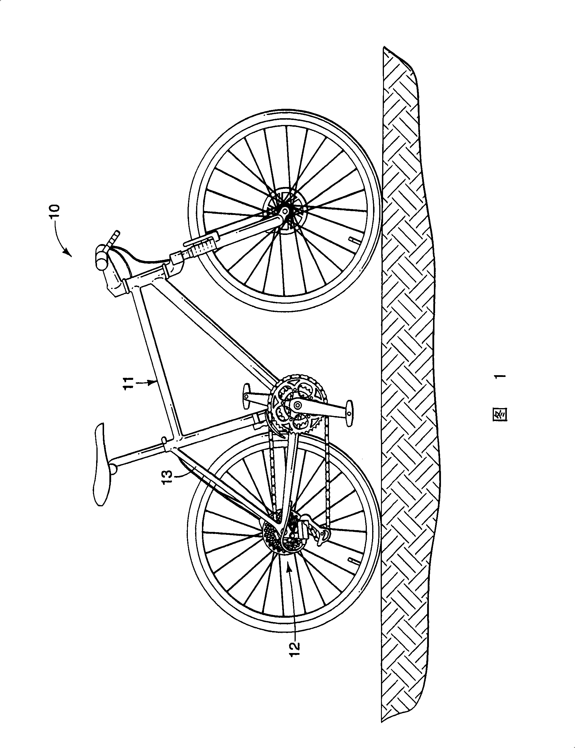 Bicycle wheel securing structure