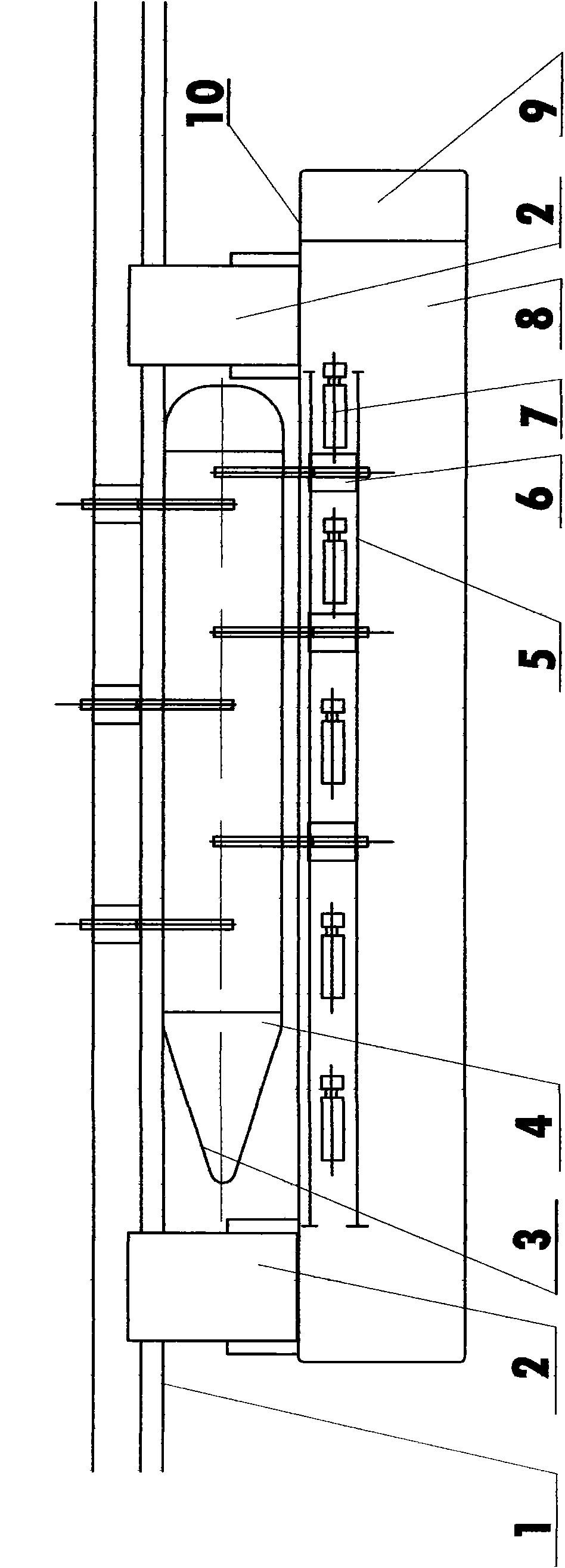 Method for improving ship handling efficiency of containers (or bulk cargo) and equipment thereof