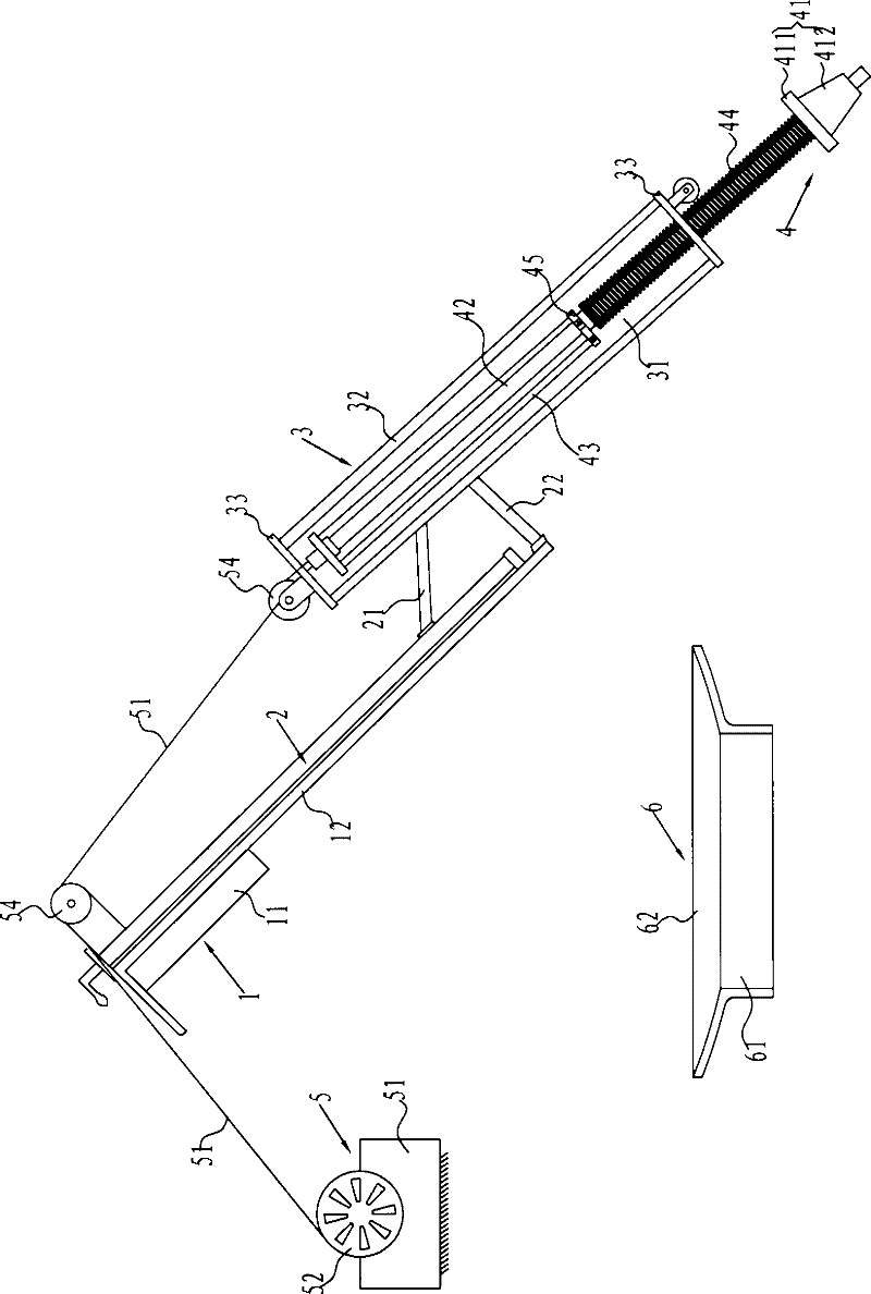 Radiographic inspection device for welding seam between the lower head of the nuclear power plant voltage stabilizer and the surge pipe joint