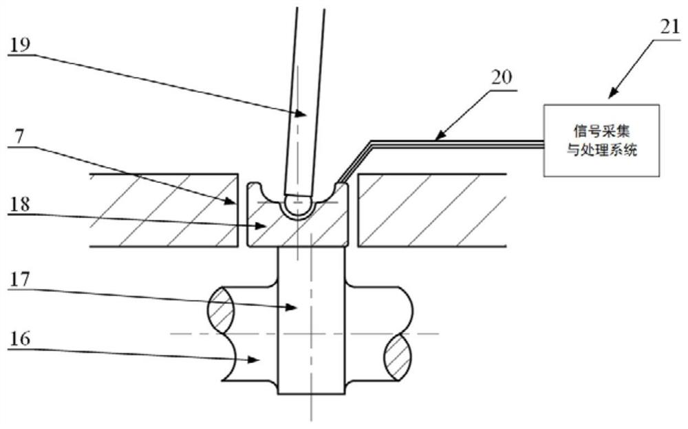 Sensor and method for measuring contact force of engine cam tappet