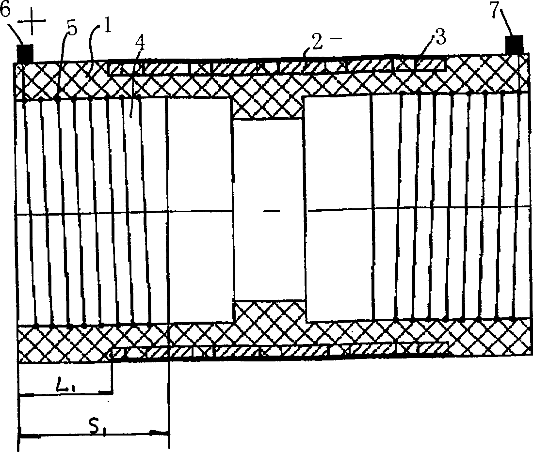 Pipe adapter of composite polymer strengthen by perforated steel skeleton