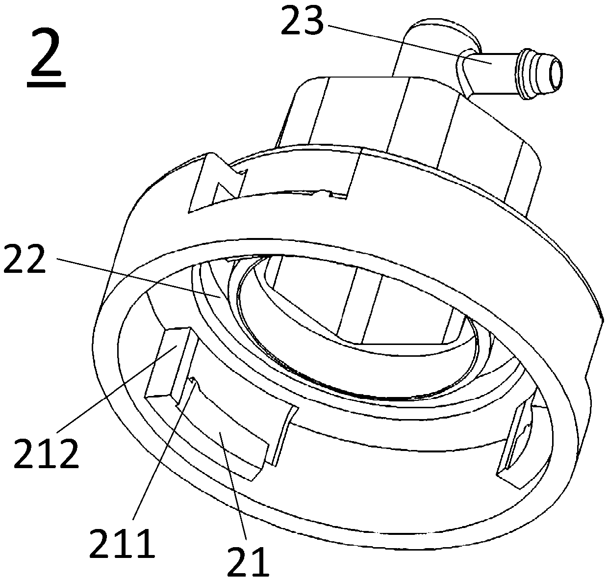 Sealing structure and household electrical appliance