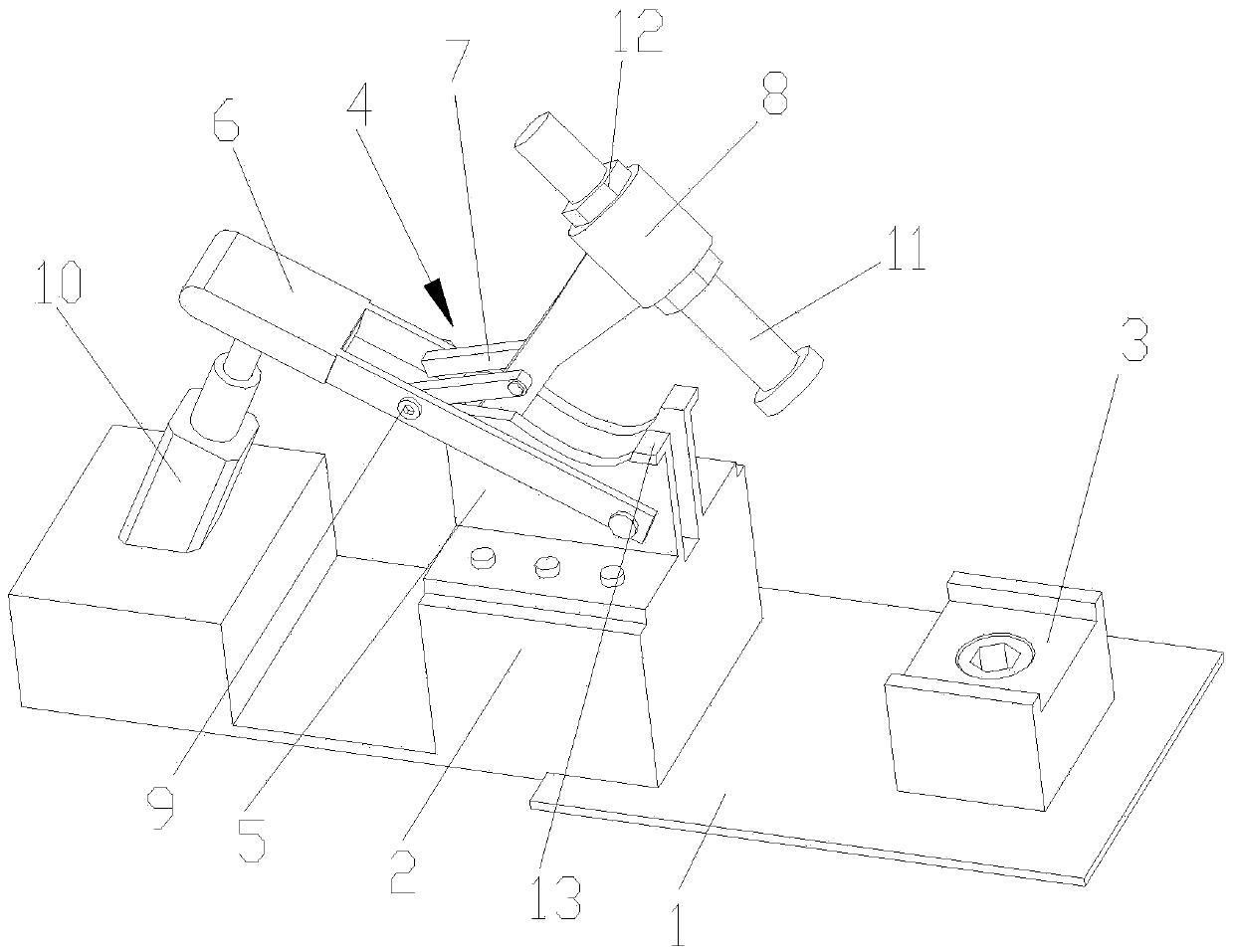 Electric pressing plate clamp