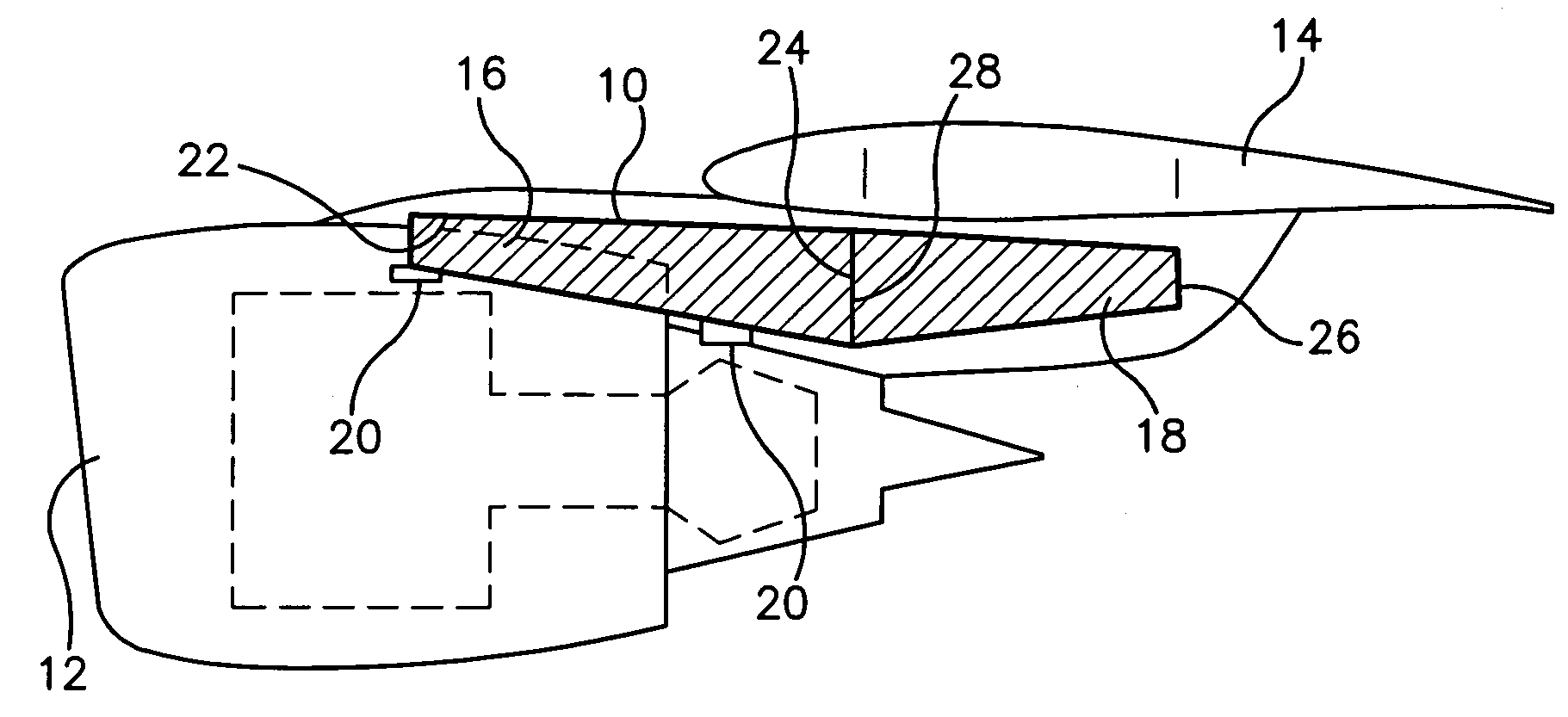 Engine pylon made from composite material