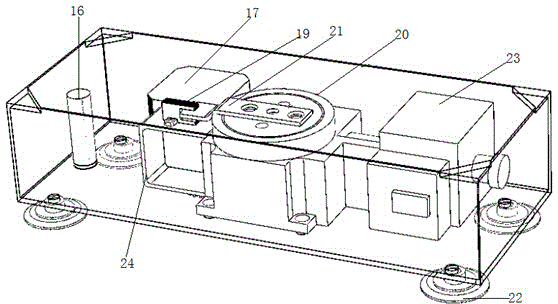 Cracking furnace tube outer wall temperature measurement instrument driving device