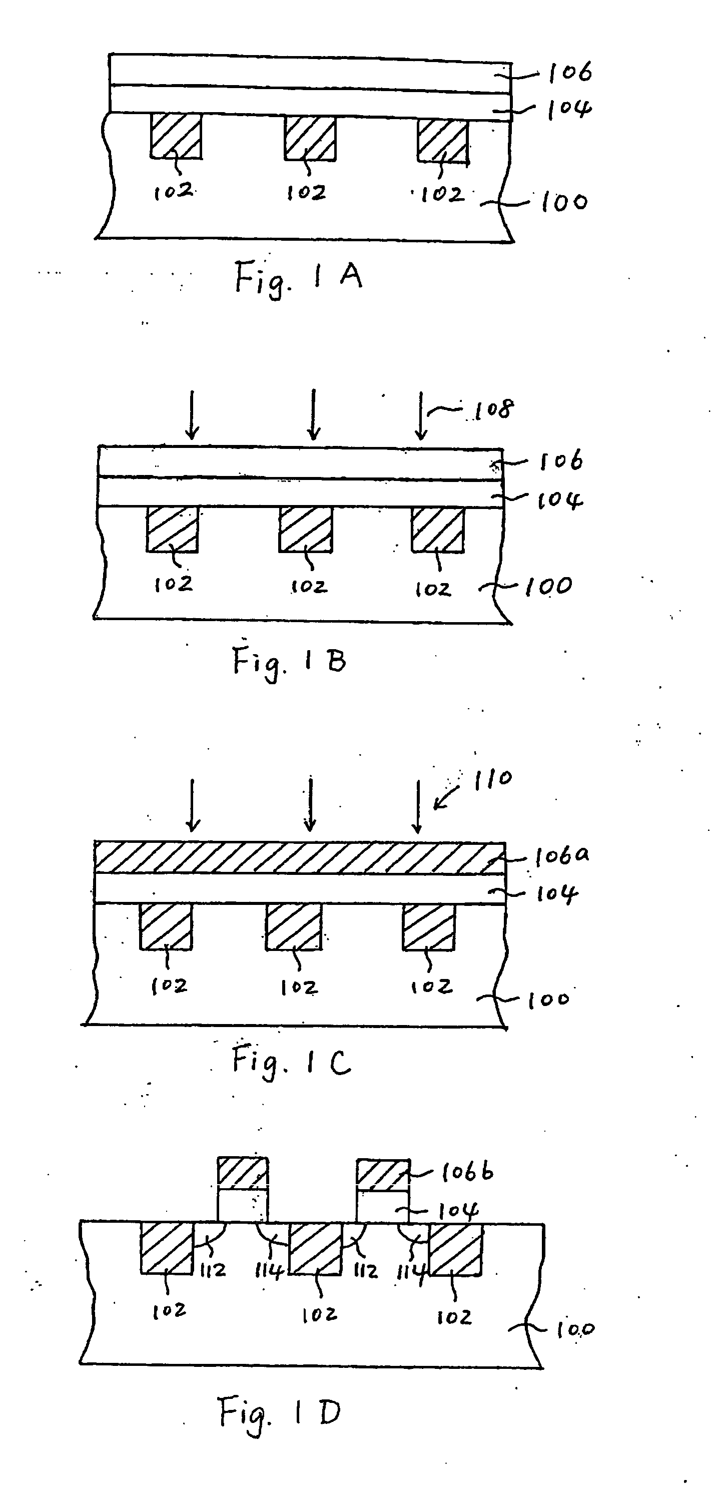 Method for suppressing boron penetration by implantation in P+ MOSFETS