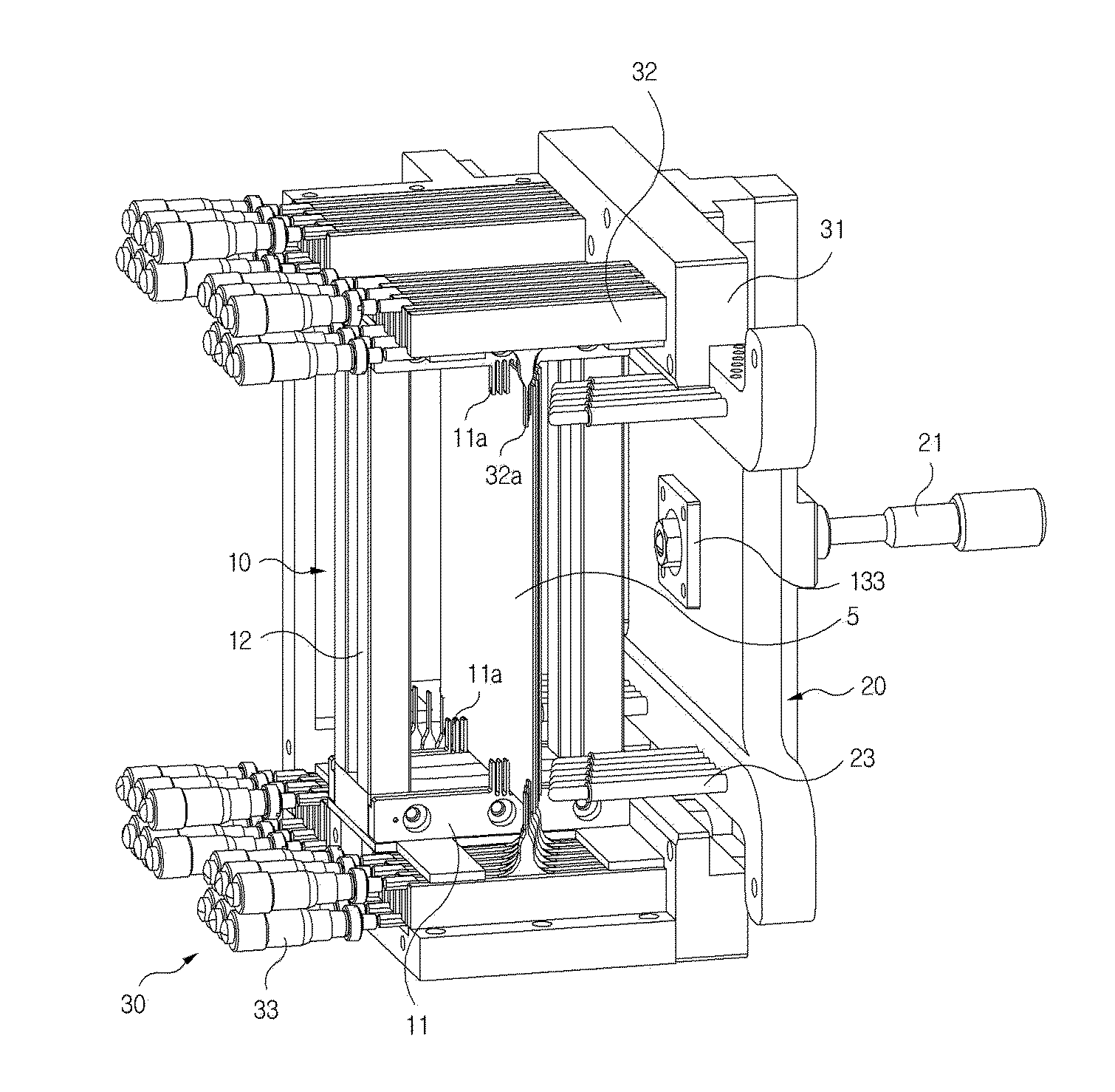 Apparatus for alignment of multilayer film mirrors for monochromatic x-ray generator and x-ray image detecting method using the same