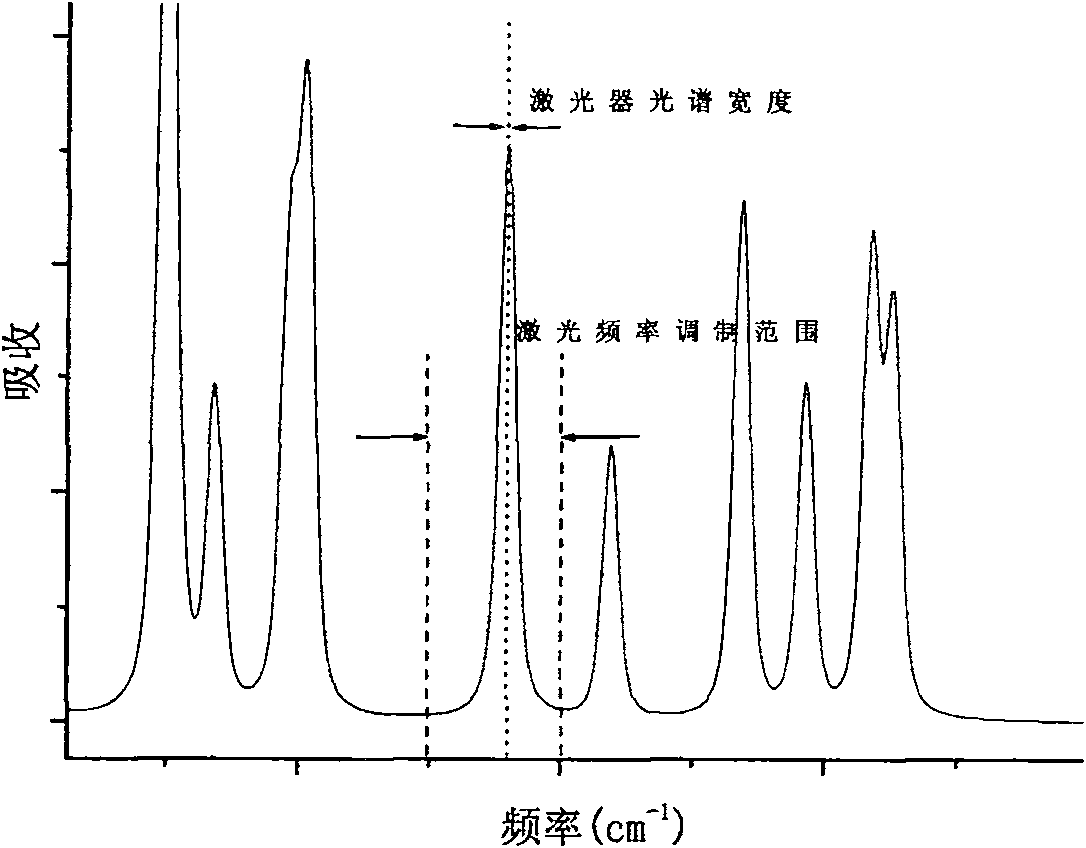 Semiconductor laser transmittance analysis system