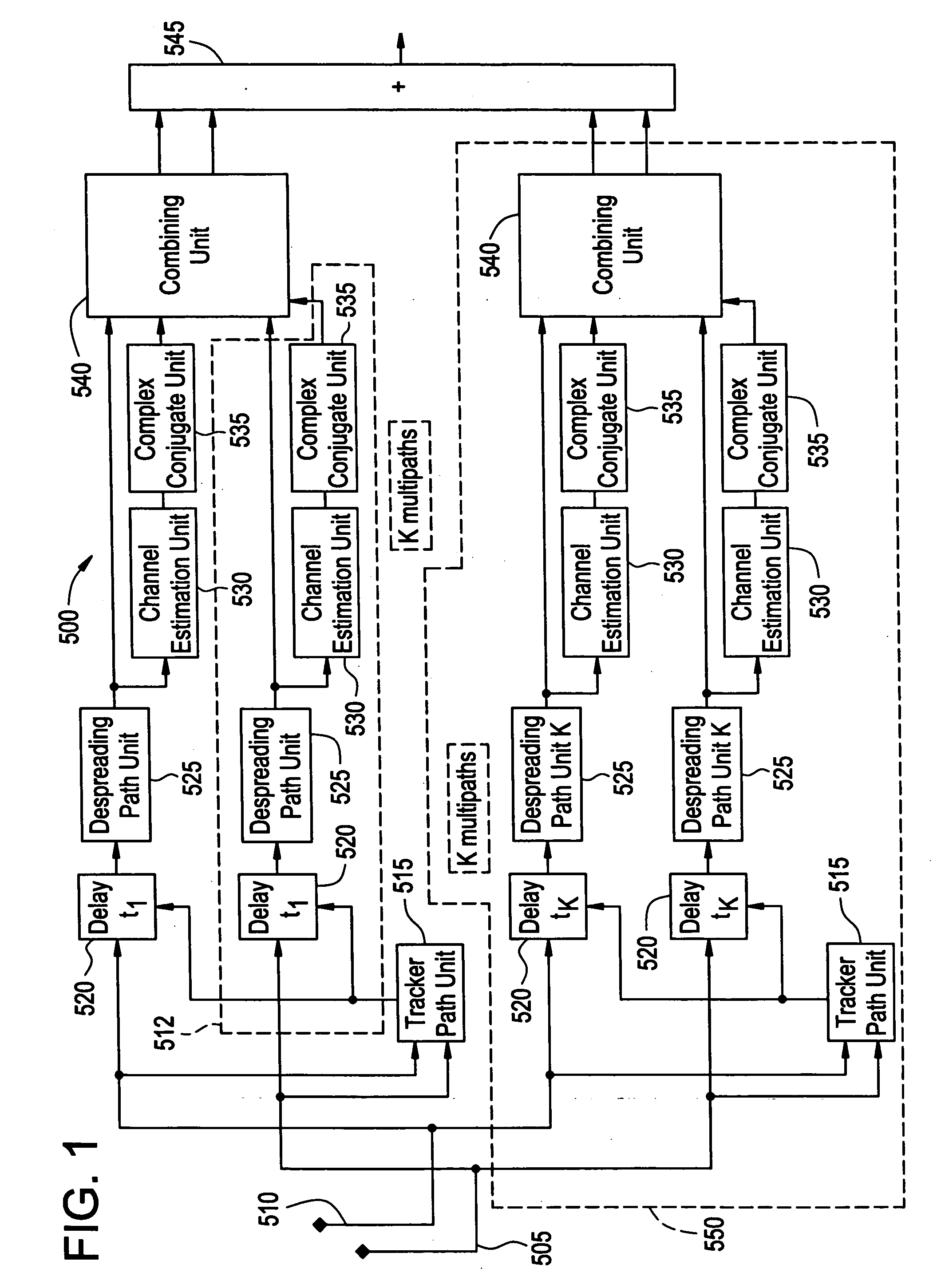 Method of processing multi-path signals